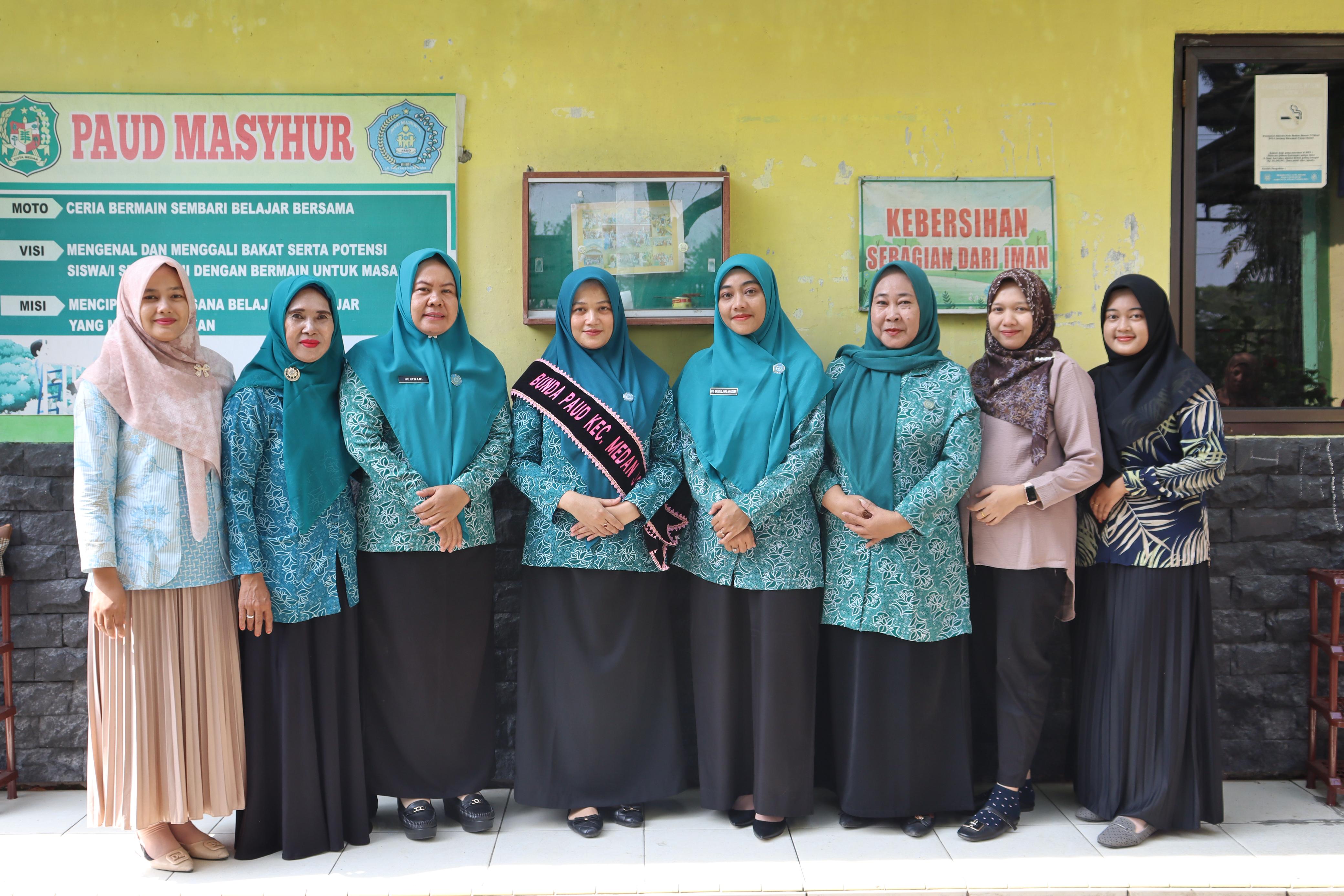 Bunda Paud Kecamatan Medan Johor Melaksanakan Kunjungan Paud Dikelurahan Pangkalan Masyhur